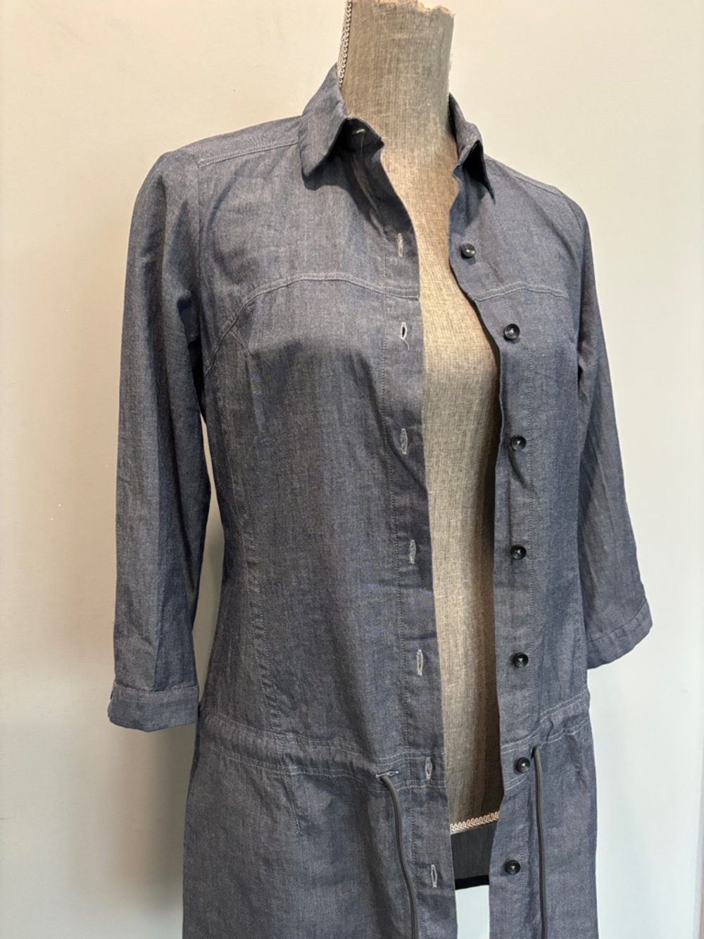 Arc'teryx Blanchard Tunic Shirt Drawstring Grey 3/4 Sleeve Sz S - Picture 14 of 16